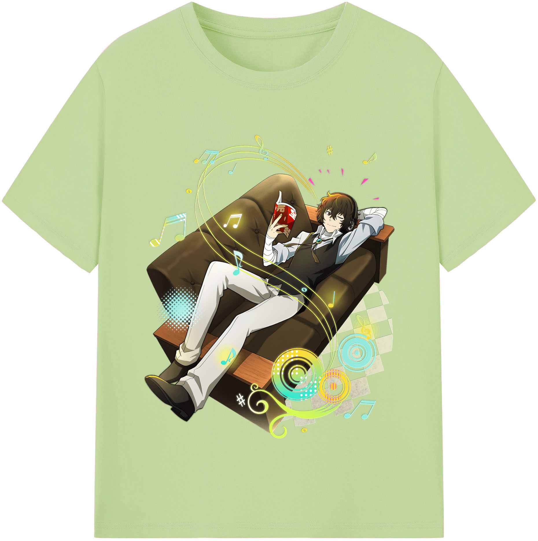 （画像用） 文豪ストレイドッグス Bungo Stray Dogs 綿100％半袖Tシャツ（フロントプリント）